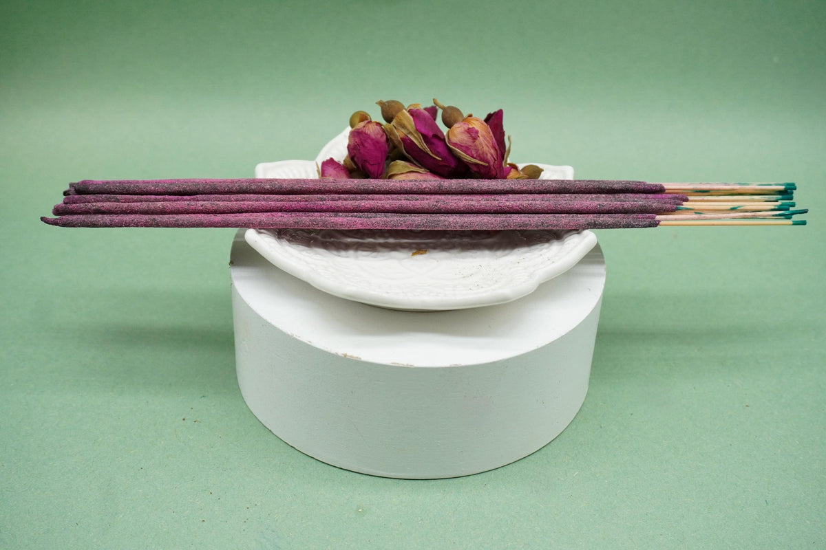 English Rose Hand Rolled Natural Incense Sticks