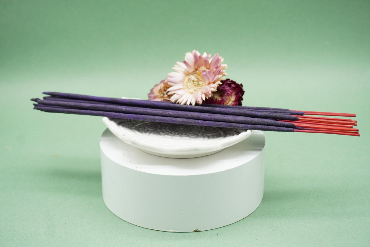 Blue Lotus & Rose Hand Rolled Natural Incense Sticks