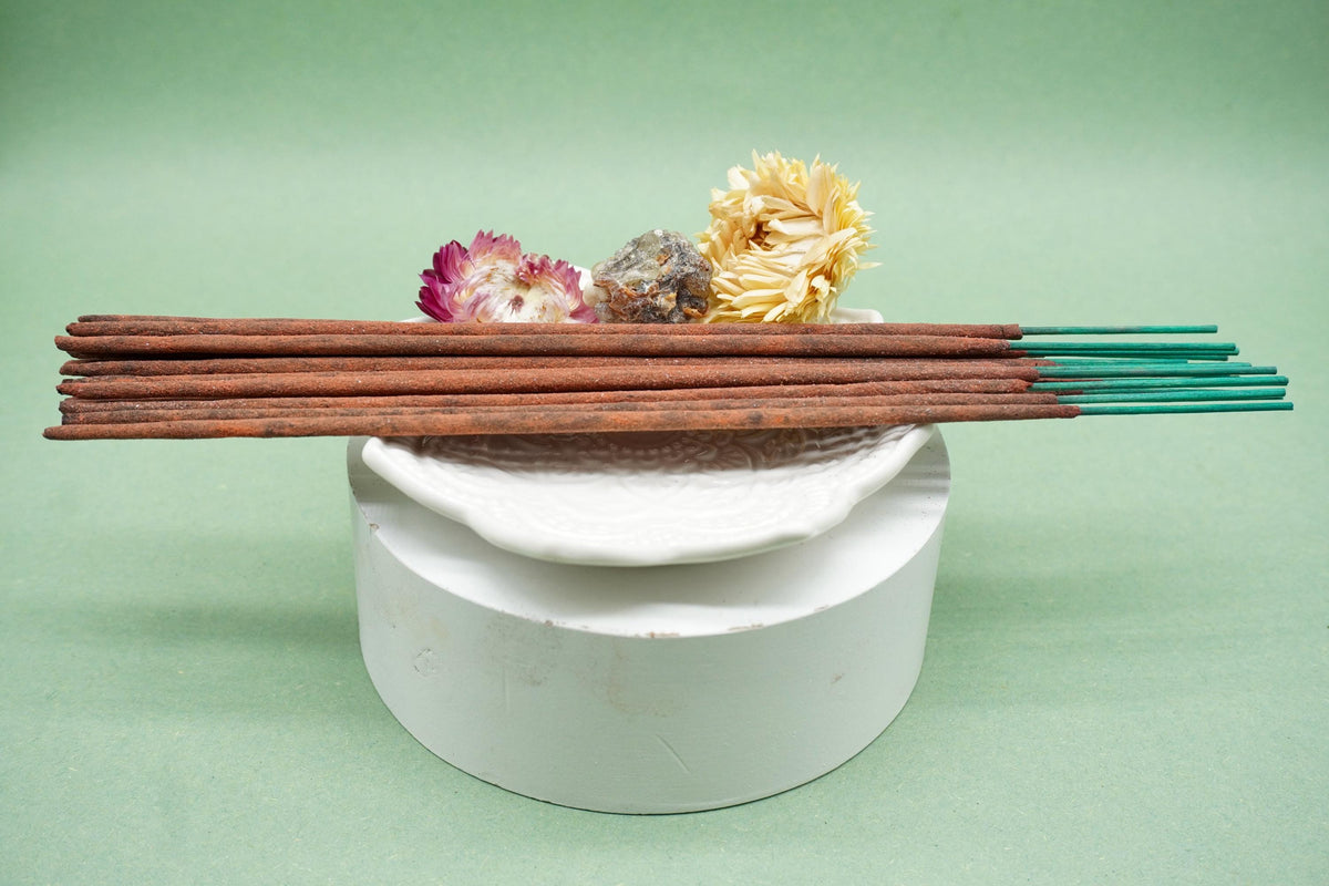 Rose & Amber Hand Rolled Natural Incense Sticks